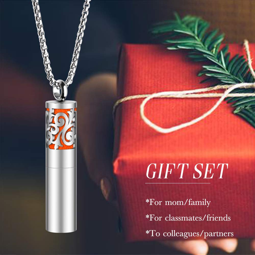 Maromalife Essential Oil Necklace for Women | 316L Stainless Diffuser