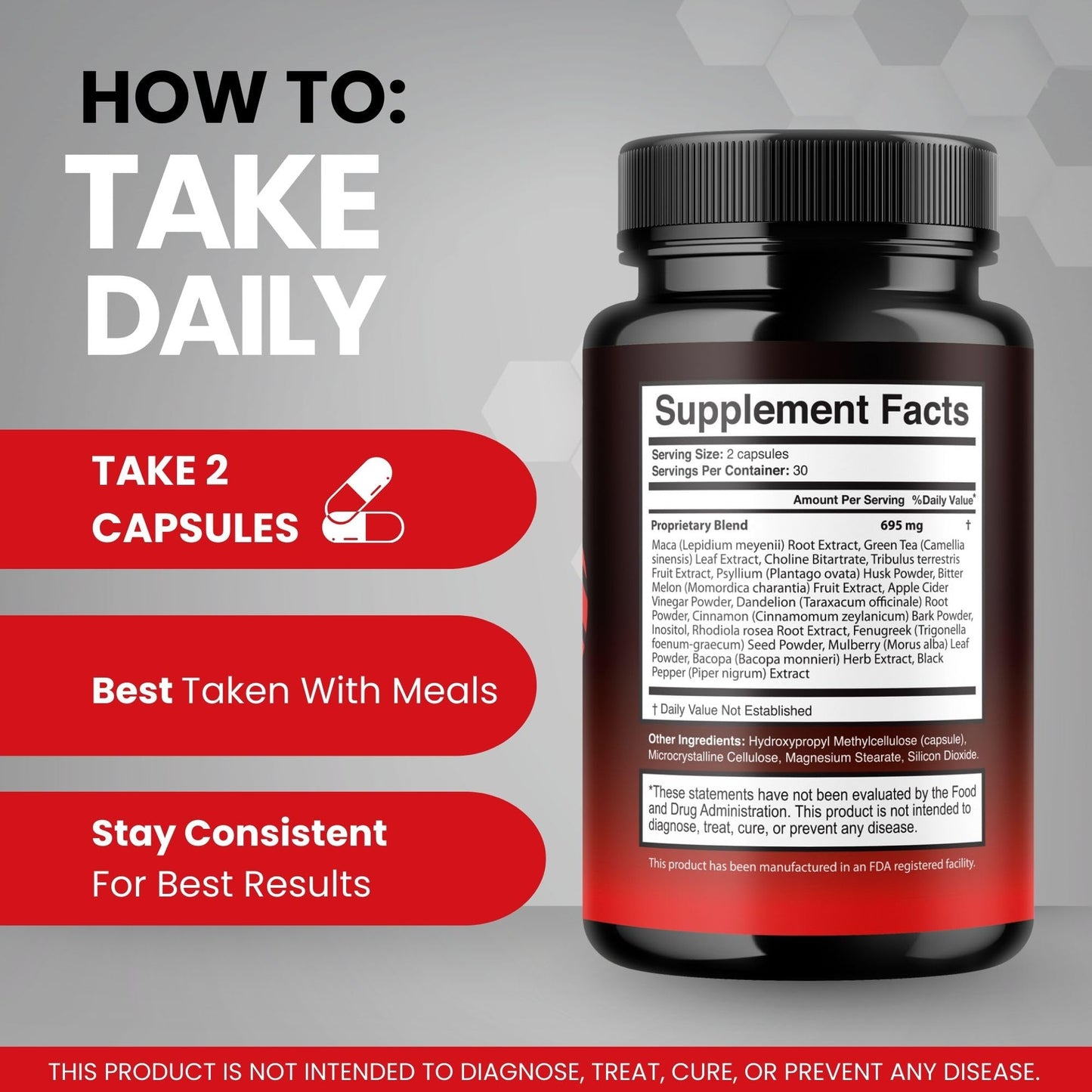 Mars Men Pro Official Supplement – Natural Support Capsules, 60 Capsules