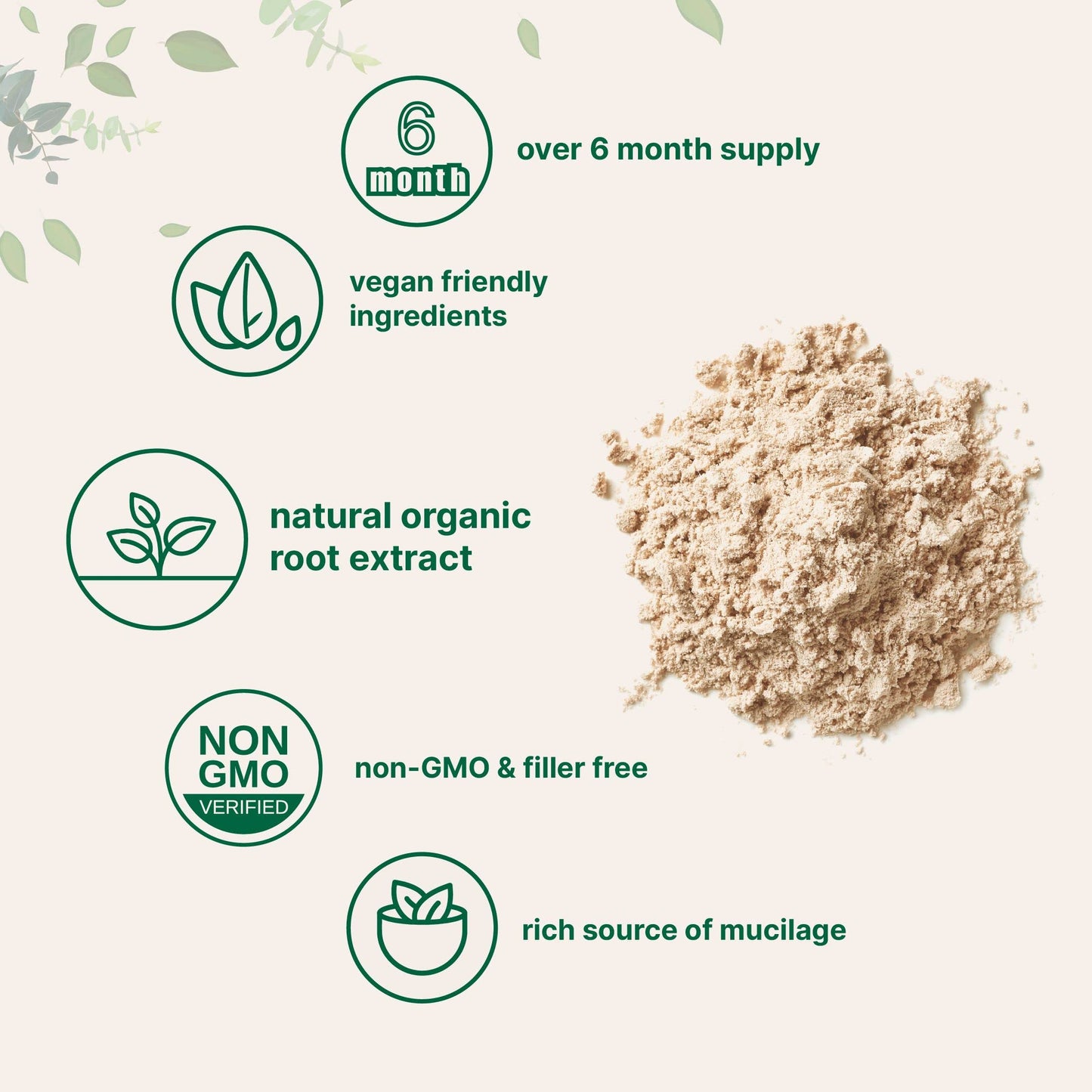 Organic Marshmallow Root Powder 8 oz - Filler-Free, Non-GMO, Vegan | Micro Ingredients