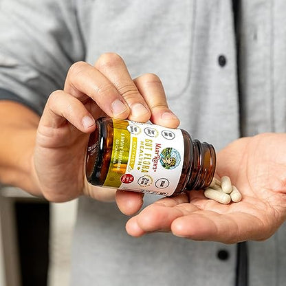 MaryRuth Organics Gut Flora Health+ Enzymes | 60 Capsules | Probiotic Digestive Enzymes