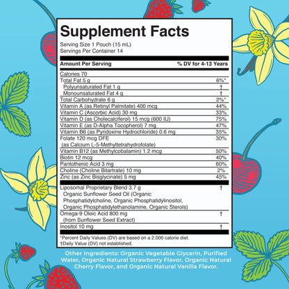 MaryRuth Organics Multivitamin for Kids | Sugar Free | Liquid Vitamins | Immune Support Supplement | Cognitive Health & Overall Wellness | USDA Organic | Vegan | Non-GMO | 14 Servings
