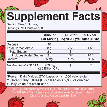 MaryRuth Organics Kids Probiotics Gummies – Digestive Health, 60 Count