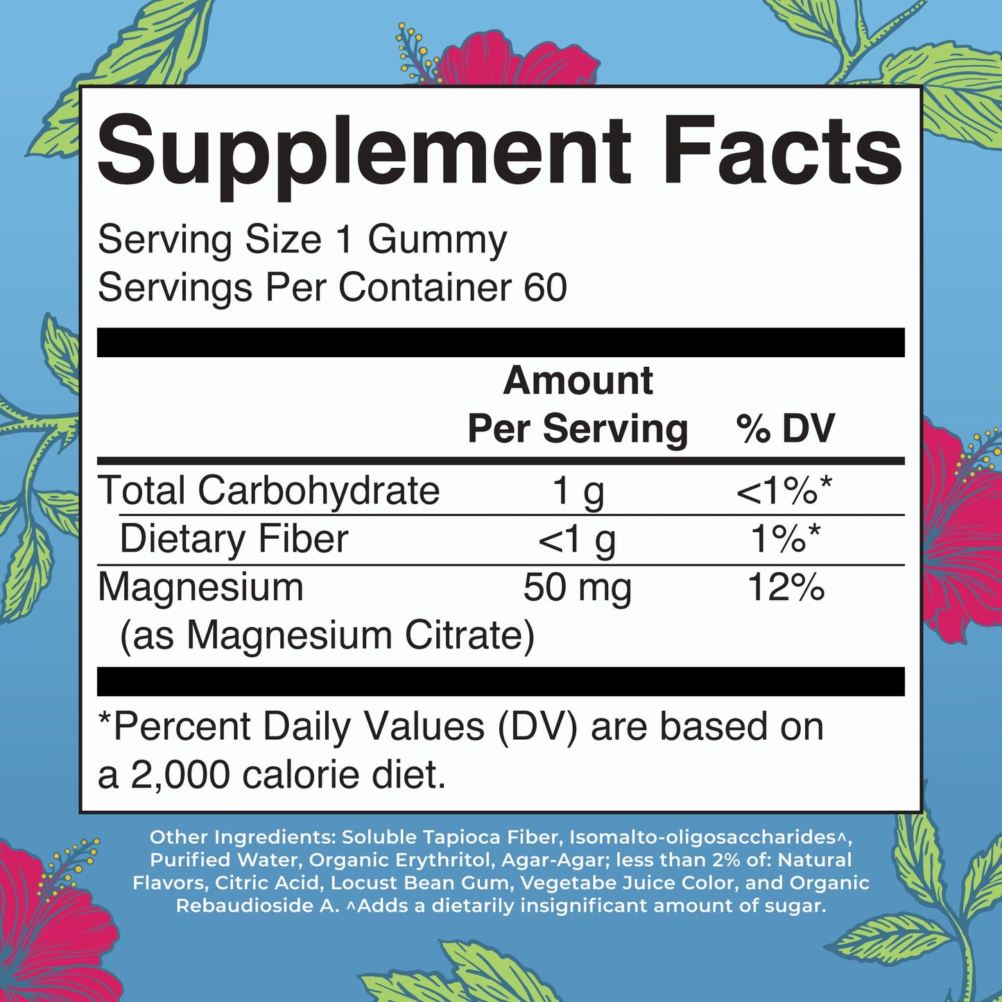MaryRuth Organics Calm Magnesium Gummies | 60 Count (2-Month Supply) | Sugar Free, Vegan