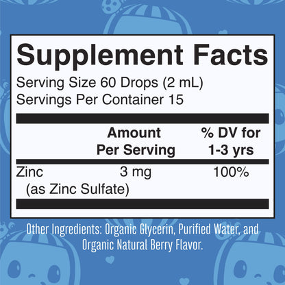 MaryRuth Organics Cocomelon Toddler Liquid Zinc – Sugar Free, USDA Organic | 1 Fl Oz