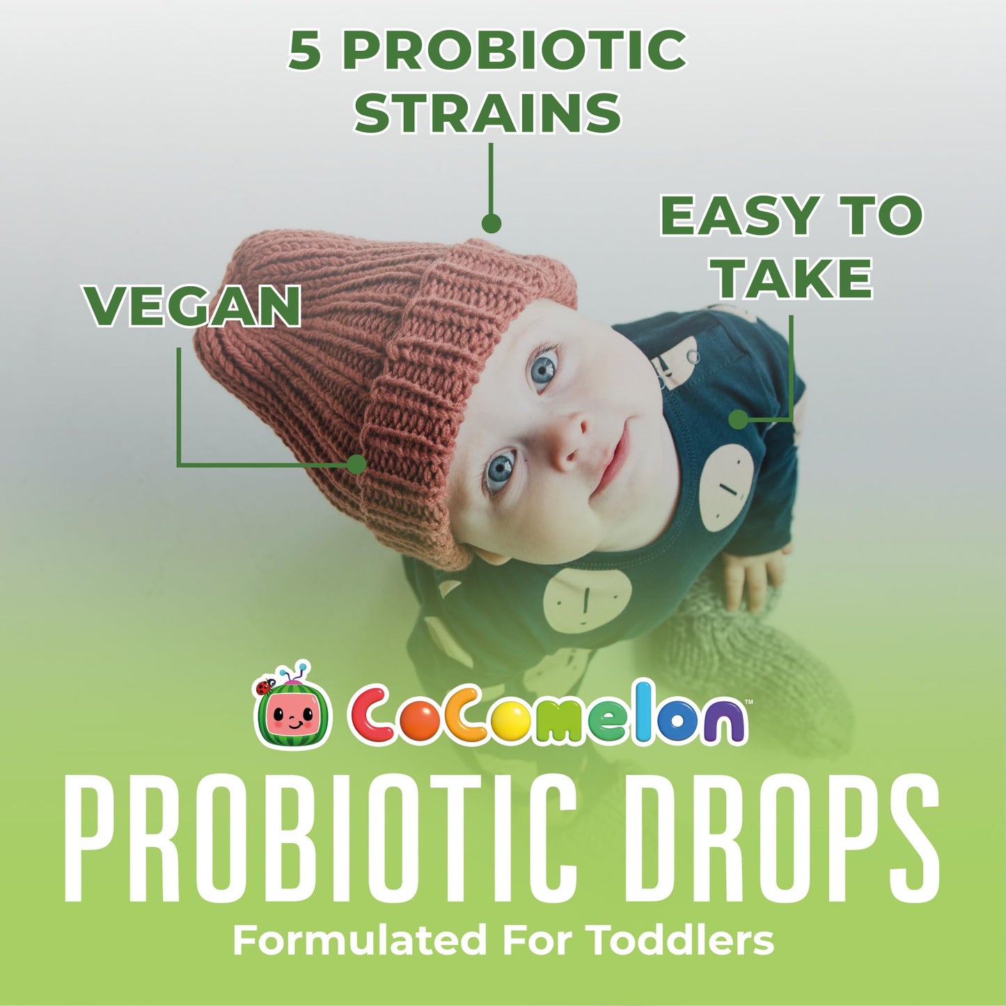 MaryRuth Organics Cocomelon Toddler Probiotic Liquid Drops – 1 oz | 150 Billion CFU | 5 Strains | USDA Organic