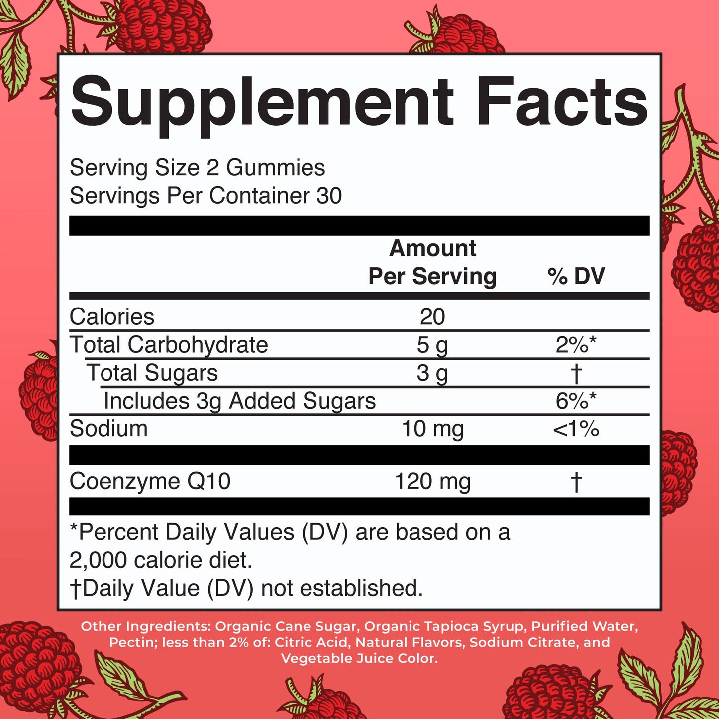 MaryRuth Organics CoQ10 Gummies - 120 mg | Vegan, Non-GMO, Gluten Free - 60 Count