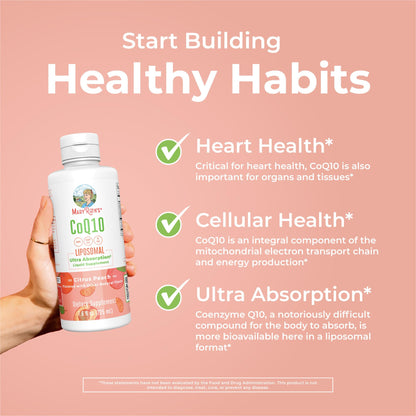 MaryRuth Organics CoQ10 Liquid Vitamin – Heart Health, Vegan, 7.6 oz, 45 Servings