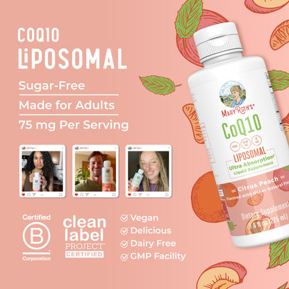 MaryRuth Organics CoQ10 Liquid Vitamin – Heart Health, Vegan, 7.6 oz, 45 Servings