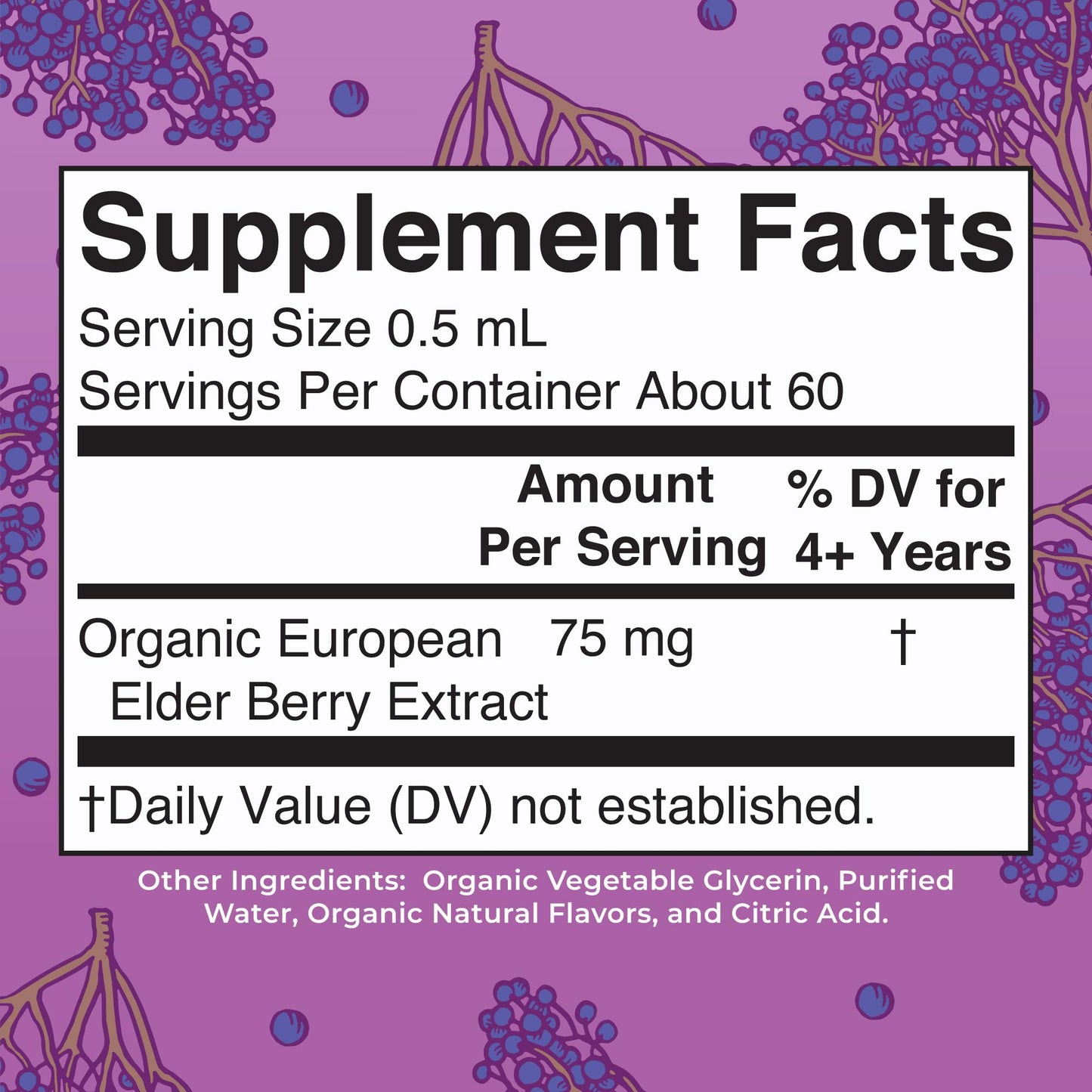 MaryRuth Organics USDA Organic Elderberry Liquid Drops for Kids | Immune Support for Ages 4-13 | 1 oz
