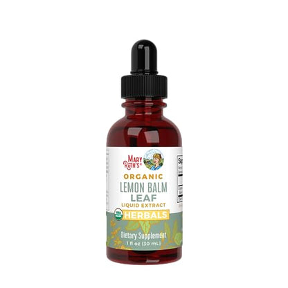 MaryRuth Organics Lemon Balm Leaf Liquid Extract | Mood Support, Relaxation | USDA Organic | 1 Fl Oz