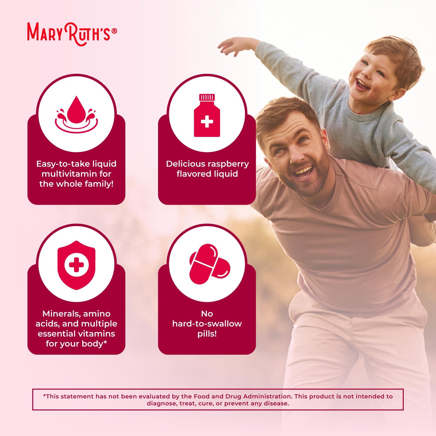 MaryRuth Organics Liquid Multivitamin – Women, Men & Kids | Vegan, Non-GMO, Gluten Free
