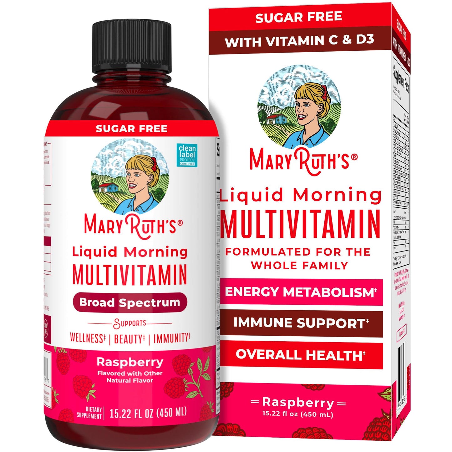 MaryRuth Organics Liquid Multivitamin – Women, Men & Kids | Vegan, Non-GMO, Gluten Free