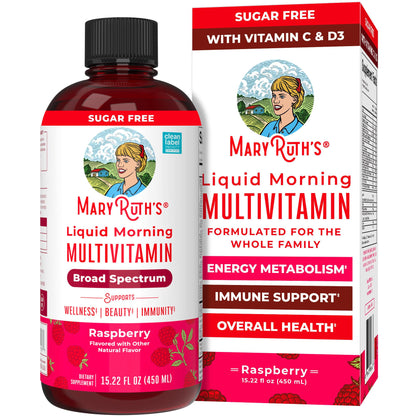 MaryRuth Organics Liquid Multivitamin – Women, Men & Kids | Vegan, Non-GMO, Gluten Free