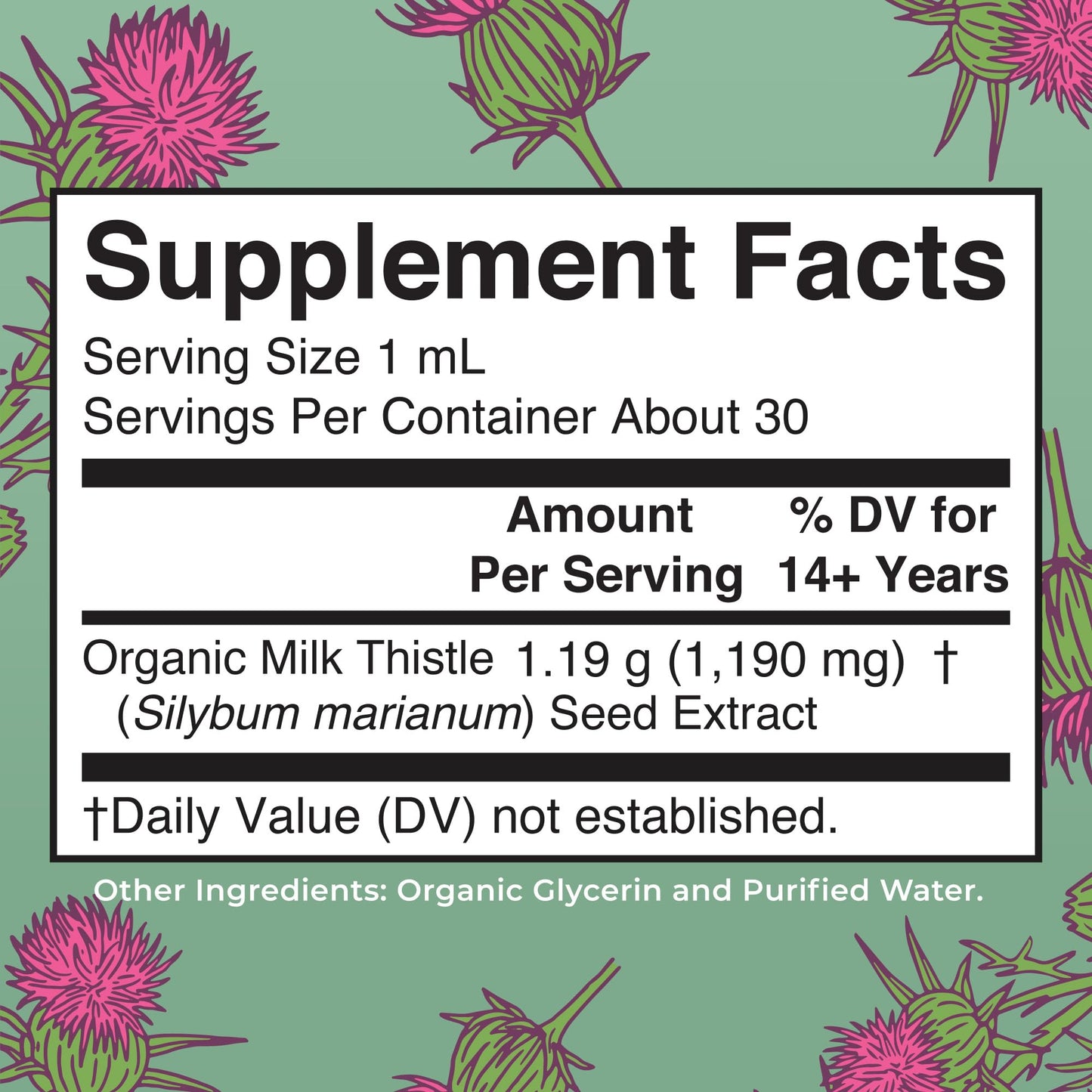 MaryRuth Organics Milk Thistle Seed Drops – 1 oz, 1,190 mg | Organic, Alcohol-Free