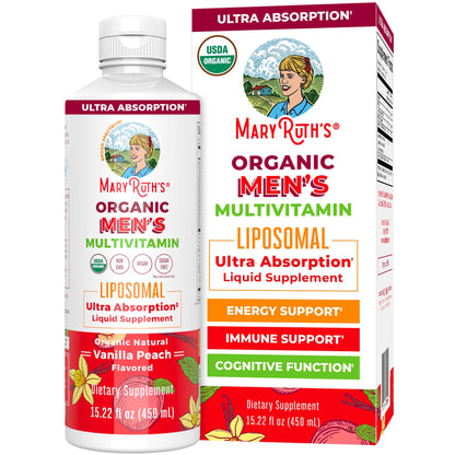 MaryRuth Organics Multivitamin for Men - Sugar Free Liquid Vitamin