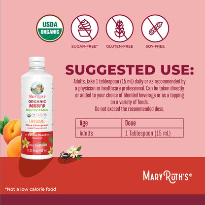 MaryRuth Organics Multivitamin for Men - Sugar Free Liquid Vitamin