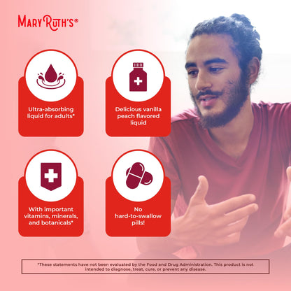 MaryRuth Organics Multivitamin for Men - Sugar Free Liquid Vitamin