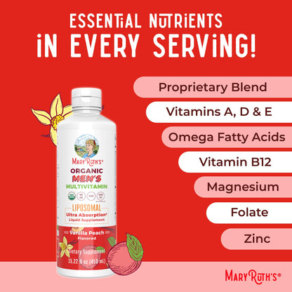 MaryRuth Organics Multivitamin for Men - Sugar Free Liquid Vitamin