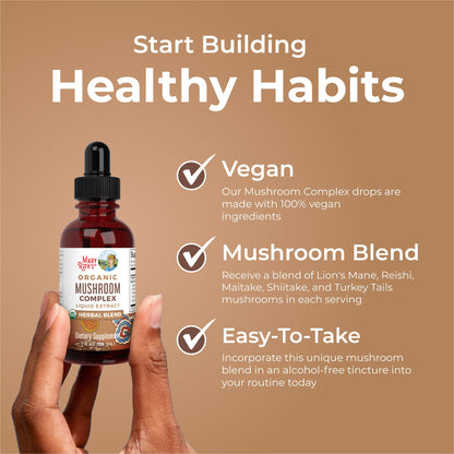 MaryRuth Organics Mushroom Complex – Vegan Liquid Drops (30 Servings)