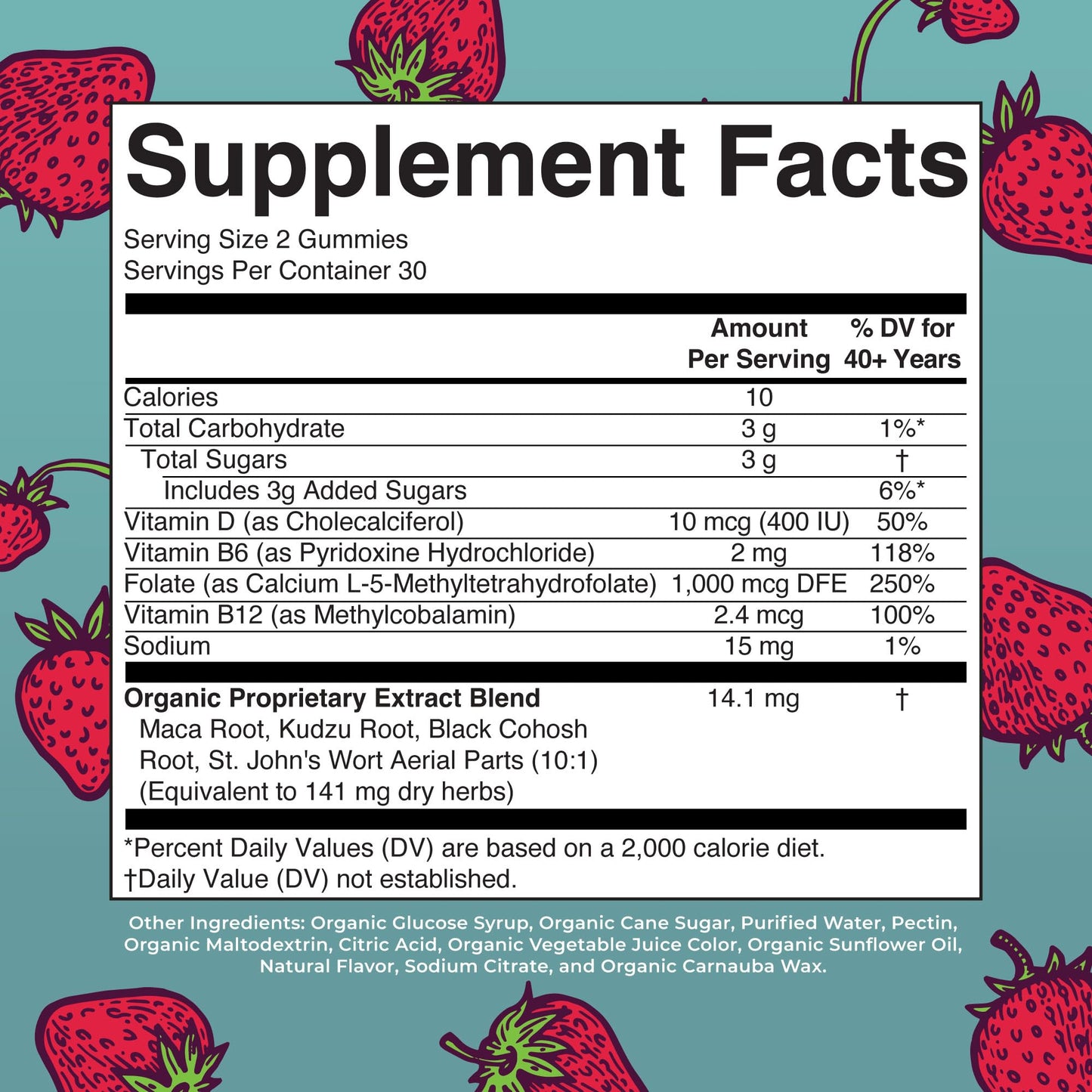 MaryRuth Organics Organic Menopause Gummies – Mood Support, Hot Flash Relief, 30 Servings