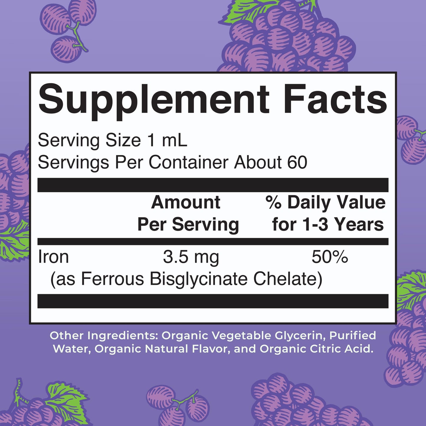 MaryRuth Organics Toddler Iron Drops | Liquid Iron for Ages 1-3 | Ferrochel | Sugar Free | Vegan | 2 oz