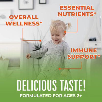 MaryRuth Organics Toddler Multivitamin Gummies – Sugar Free, Vegan, 60 Count