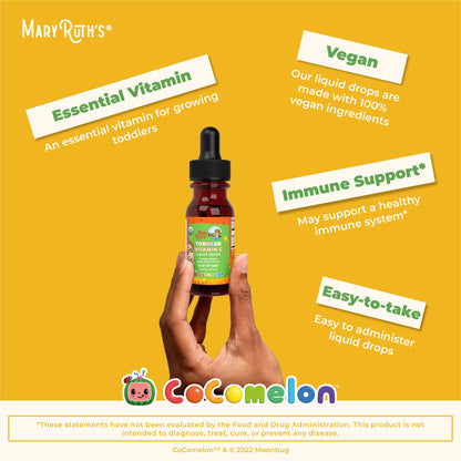 MaryRuth Organics Toddler Vitamin C Drops – USDA Organic Vitamin C Liquid for Ages 1-3 | Immune Support, Vegan & Non-GMO | 15 Servings