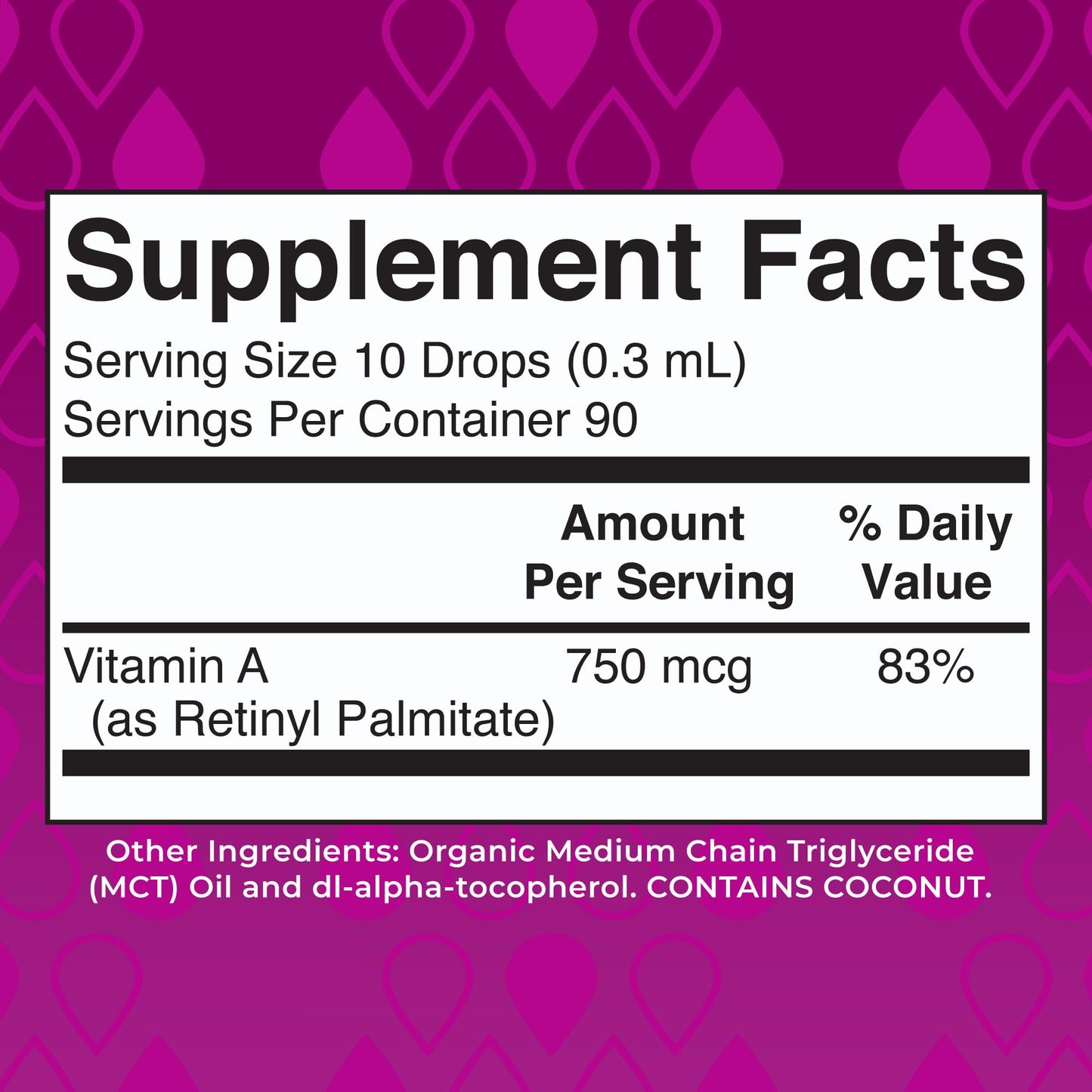MaryRuth Organics Vitamin A Liquid Drops - 750 mcg per Serving | 1 oz