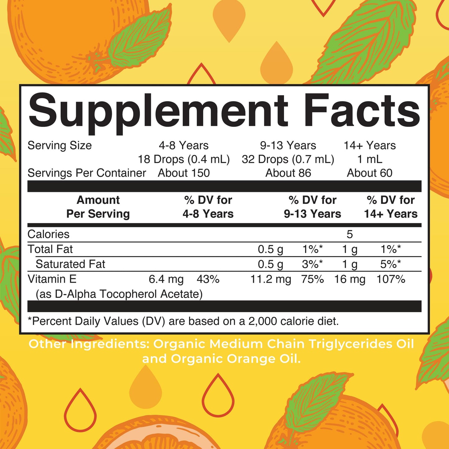 MaryRuth Organics Vitamin E Liquid Drops - 2 Month Supply | Sugar Free, Vegan