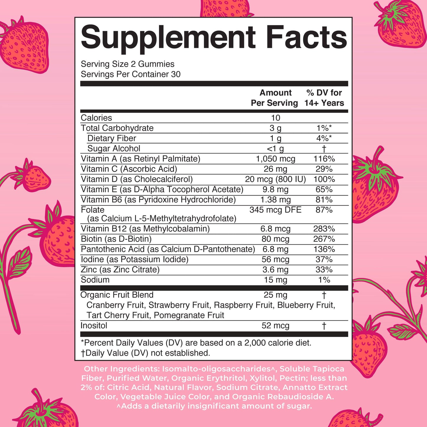 MaryRuth Organics Women's Immune Support Multivitamin Gummies | 60 Count | Vegan, Sugar-Free, Non-GMO | Ages 14+