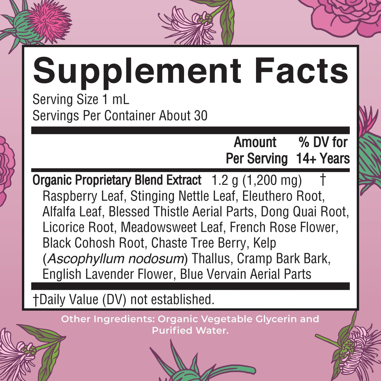 MaryRuth Organics USDA Organic Women's Wellness Liquid Herbal Drops – Menstrual Support (Vegan, Non-GMO)