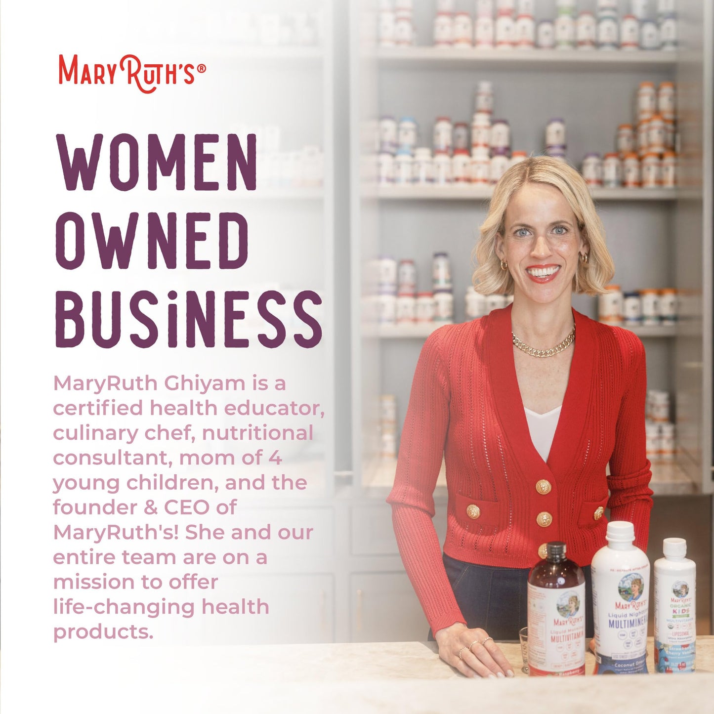MaryRuth Organics USDA Organic Women's Wellness Liquid Herbal Drops – Menstrual Support (Vegan, Non-GMO)