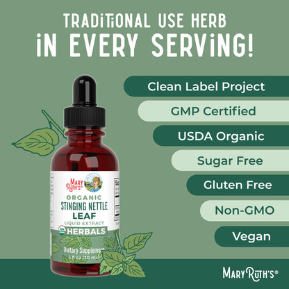 MaryRuth Organics Stinging Nettle Leaf Extract – Detox Drops, USDA Organic, Vegan