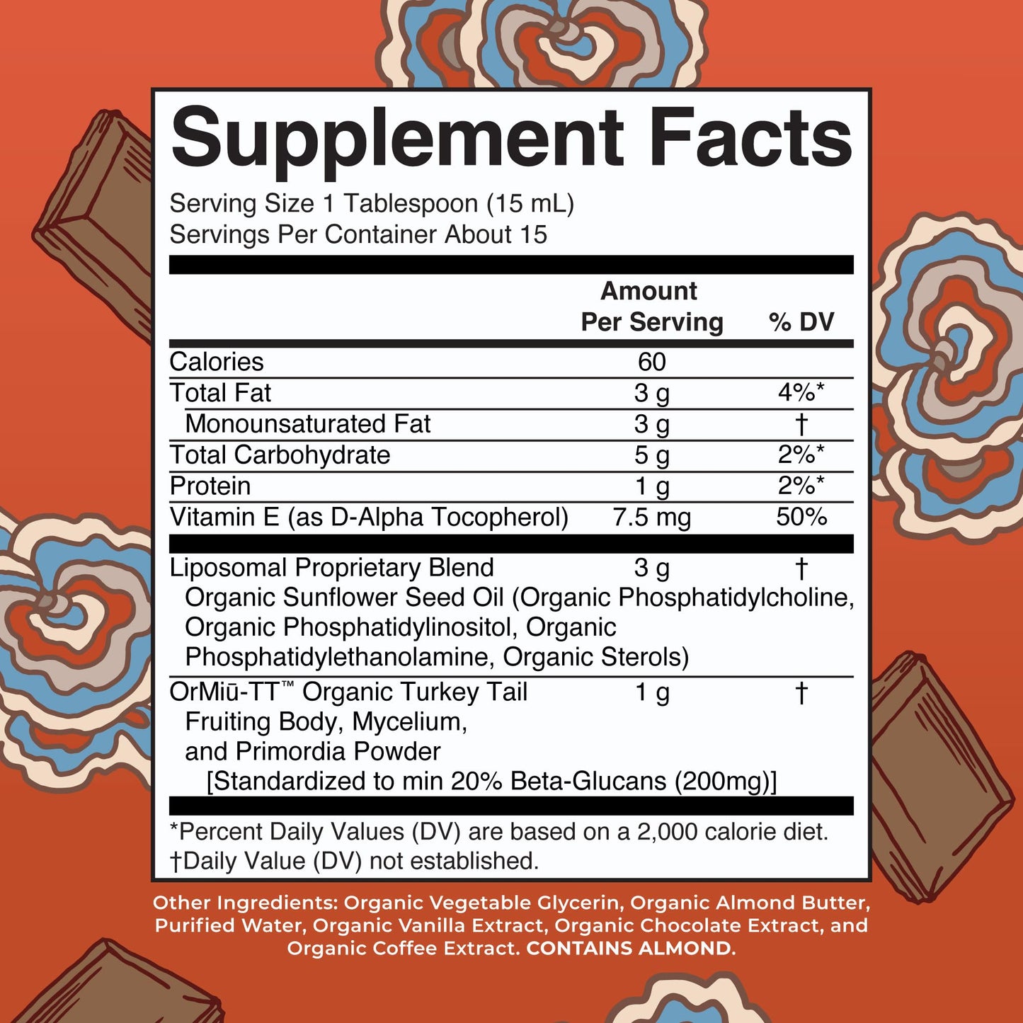 MaryRuth Organics Turkey Tail Liposomal Mushroom Supplement – 200mg Beta-Glucans | Vegan | 7.6 oz