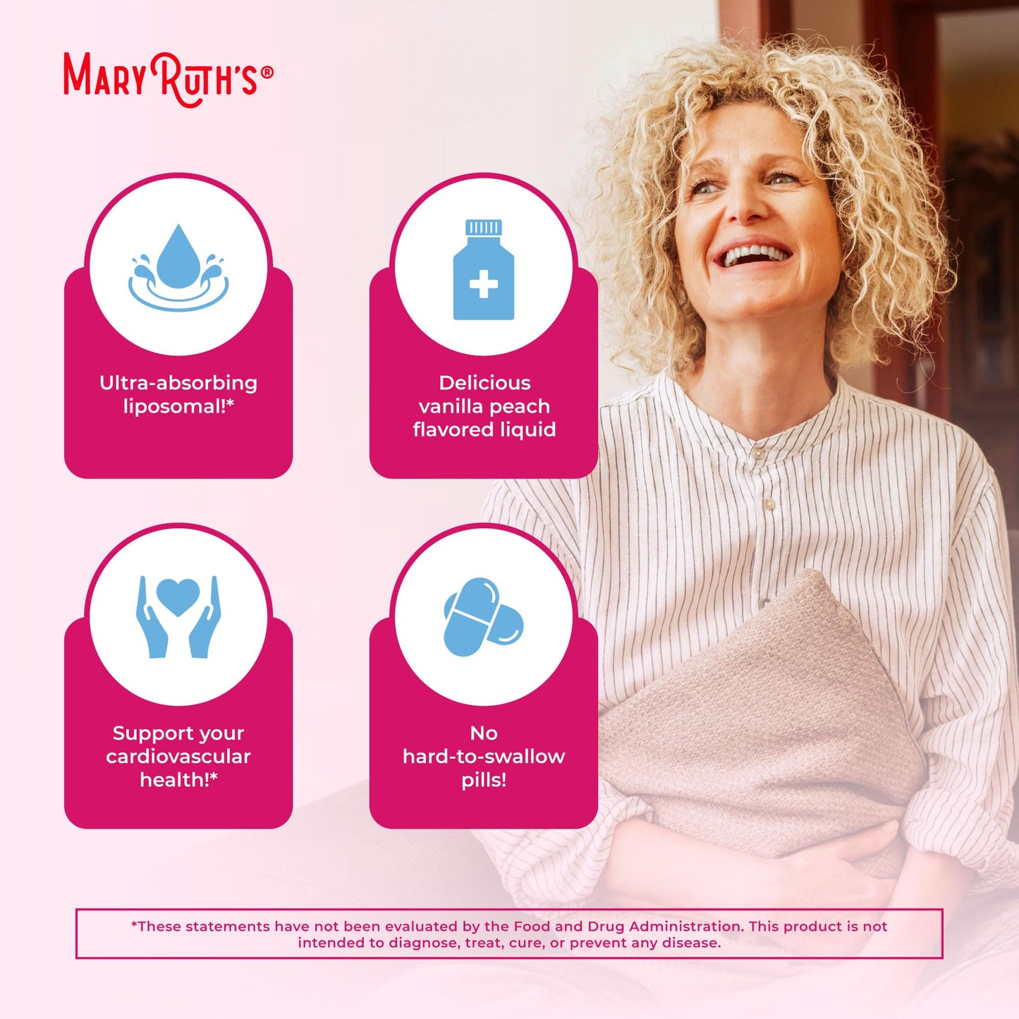 MaryRuth Organics Multivitamin for Women 40+ | Liposomal Immune Support, Energy & Sleep | Vegan & Non-GMO