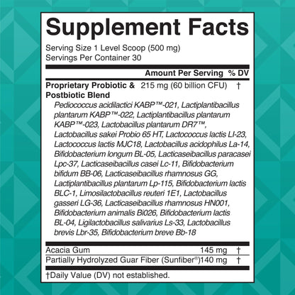 MaryRuth’s 3-in-1 Gas & Bloat Probiotic Powder | 60B CFU, 23 Strains