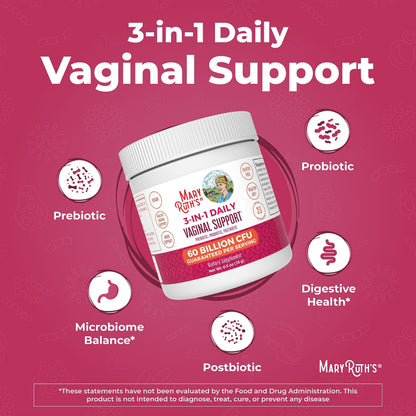 MaryRuth's 3-in-1 Probiotics for Women | Vaginal Health & Gut Microbiome | Vegan