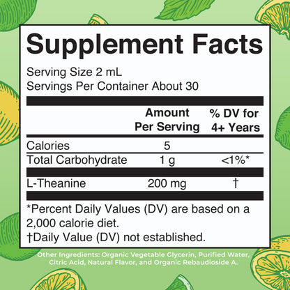MaryRuth's L-Theanine 200mg Liquid Drops - Mood, Focus & Sleep Support | Vegan, Non-GMO, Gluten Free | 30 Servings