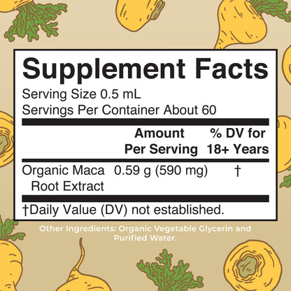 MaryRuth’s USDA Organic Maca Root Liquid Drops | Vegan | Non-GMO | Gluten Free | Alcohol Free | 1 Fl Oz