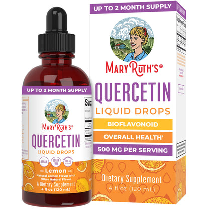 MaryRuth Organics Quercetin Liquid Drops – 500mg, Sugar Free, Vegan