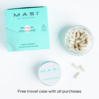 MASI Spermidine Supplement – 1.5 mg, 60 Capsules | German-Made, Swiss-Tested