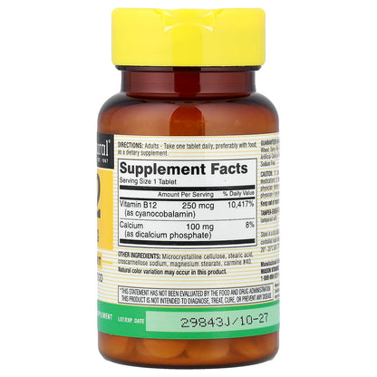 Mason B12 250mcg Tablets | Mason Vitamins