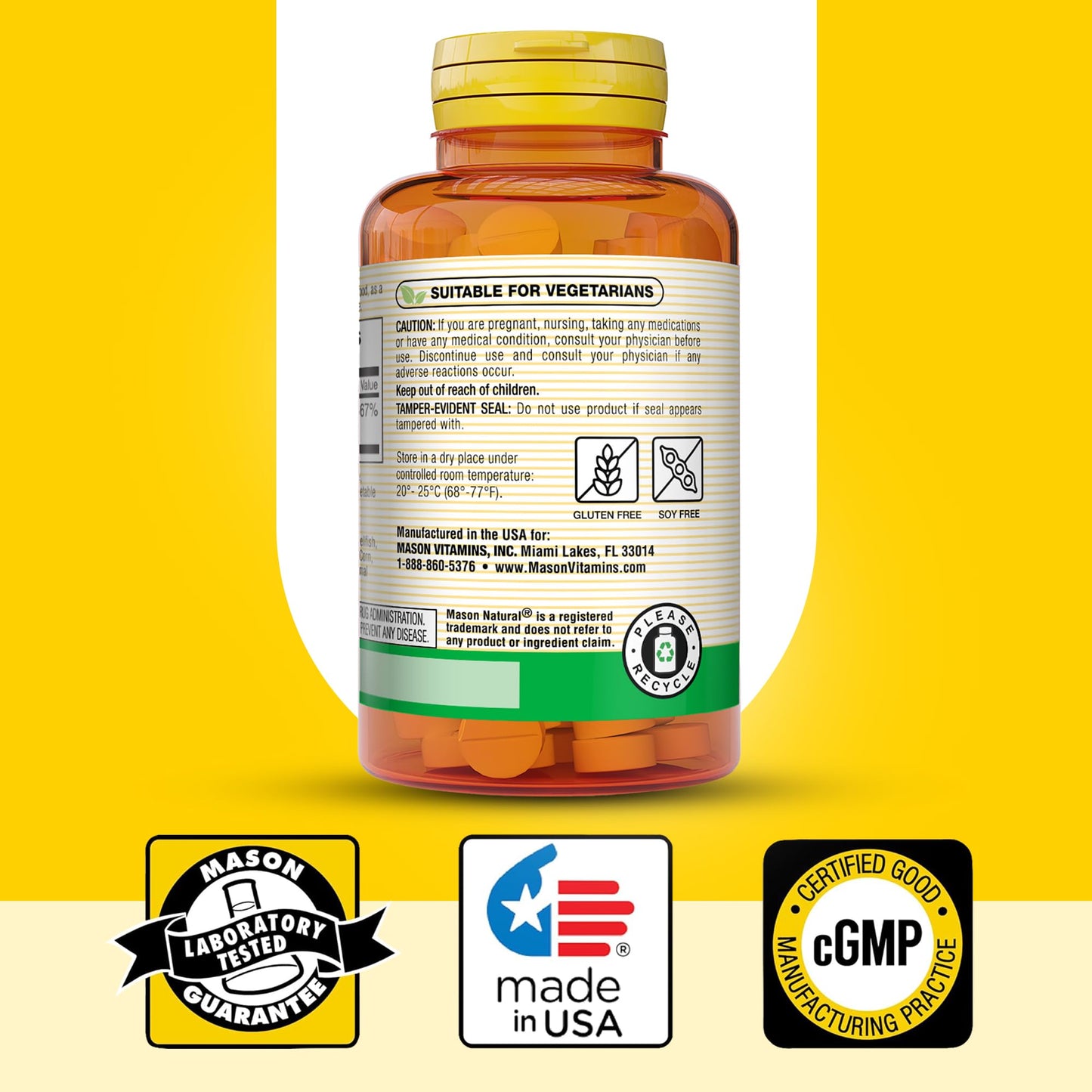 Mason Natural Vitamin B12 1000 mcg Quick Dissolve Tablets | Fast Absorption, Supports Energy & Nerve Function, 100 Tablets