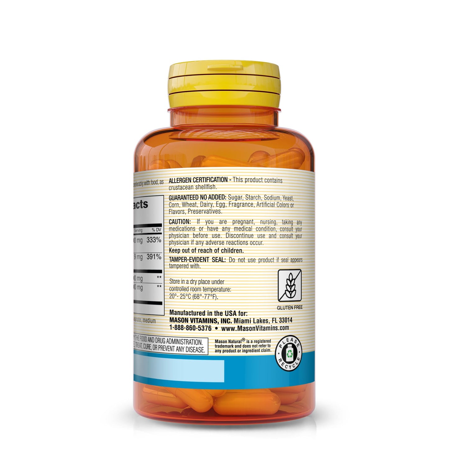 Mason Natural Glucosamine Complex + MSM with Vitamin C (90 Caps x 2)