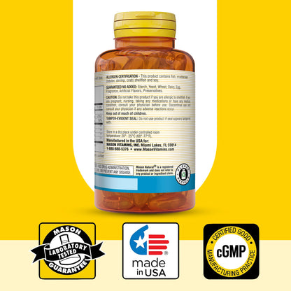 Mason Natural Glucosamine & Fish Oil - Joint Support, 1 Month Supply