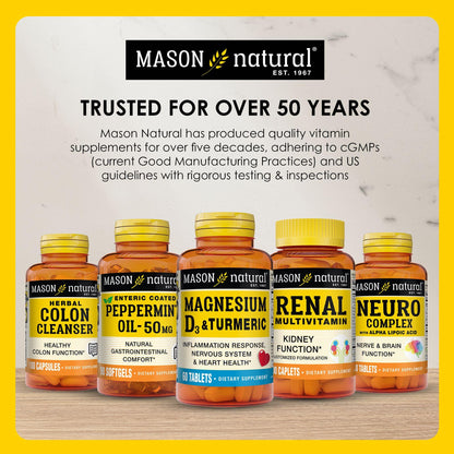 Mason Natural NAC 500 mg - 60 Capsules | Immune Support & Cellular Health