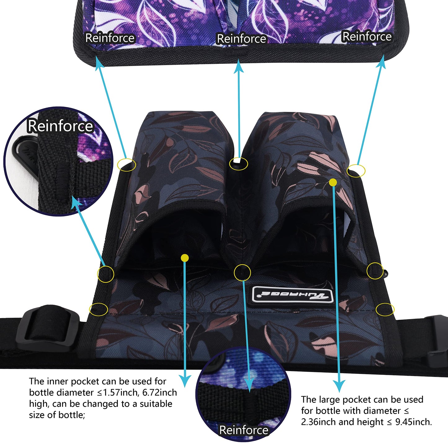 Massage Bottle Bag & Massage Oil Holster for Therapists - Lotion Holder | TH2kd-LSbaiSY