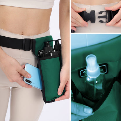 Massage Bottle Holster - 2 Adjustable Massage Oil Bottle Pack (2 Bottle, Green)