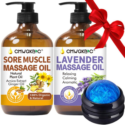Massage Oil for Therapy - Ginger, Arnica & Lavender Oils
