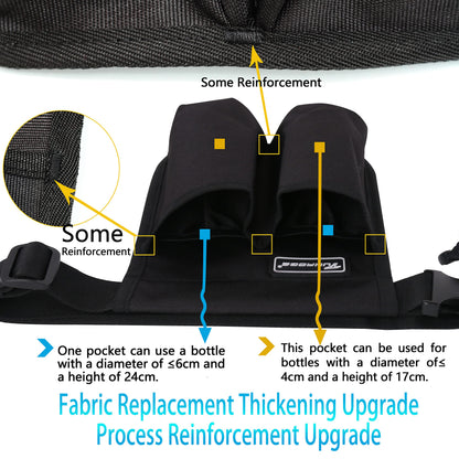 Massage Oil Holster Bag – Portable Massage Bottle Holder for Therapists (Black)